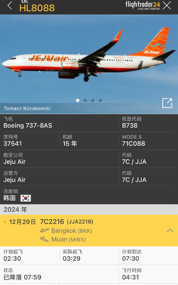 資深機(jī)長解讀韓國737客機(jī)失事